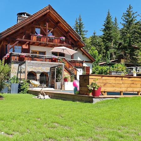 Chalet Serre Cambeou Piscine&Spa Saint-Chaffrey Eksteriør billede