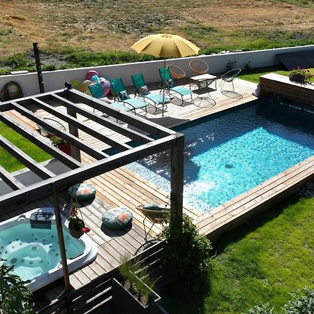 Chalet Serre Cambeou Piscine&Spa Saint-Chaffrey Eksteriør billede