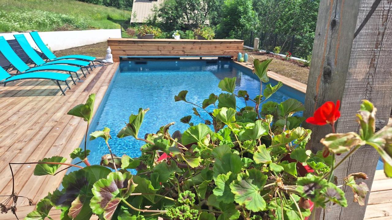 Chalet Serre Cambeou Piscine&Spa Saint-Chaffrey Eksteriør billede